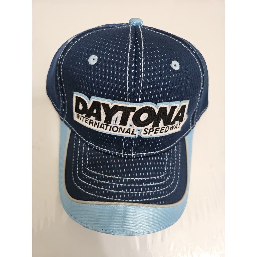 Daytona International Speedway Car Racing Blue Hat Cap Size Embroidered One NWT